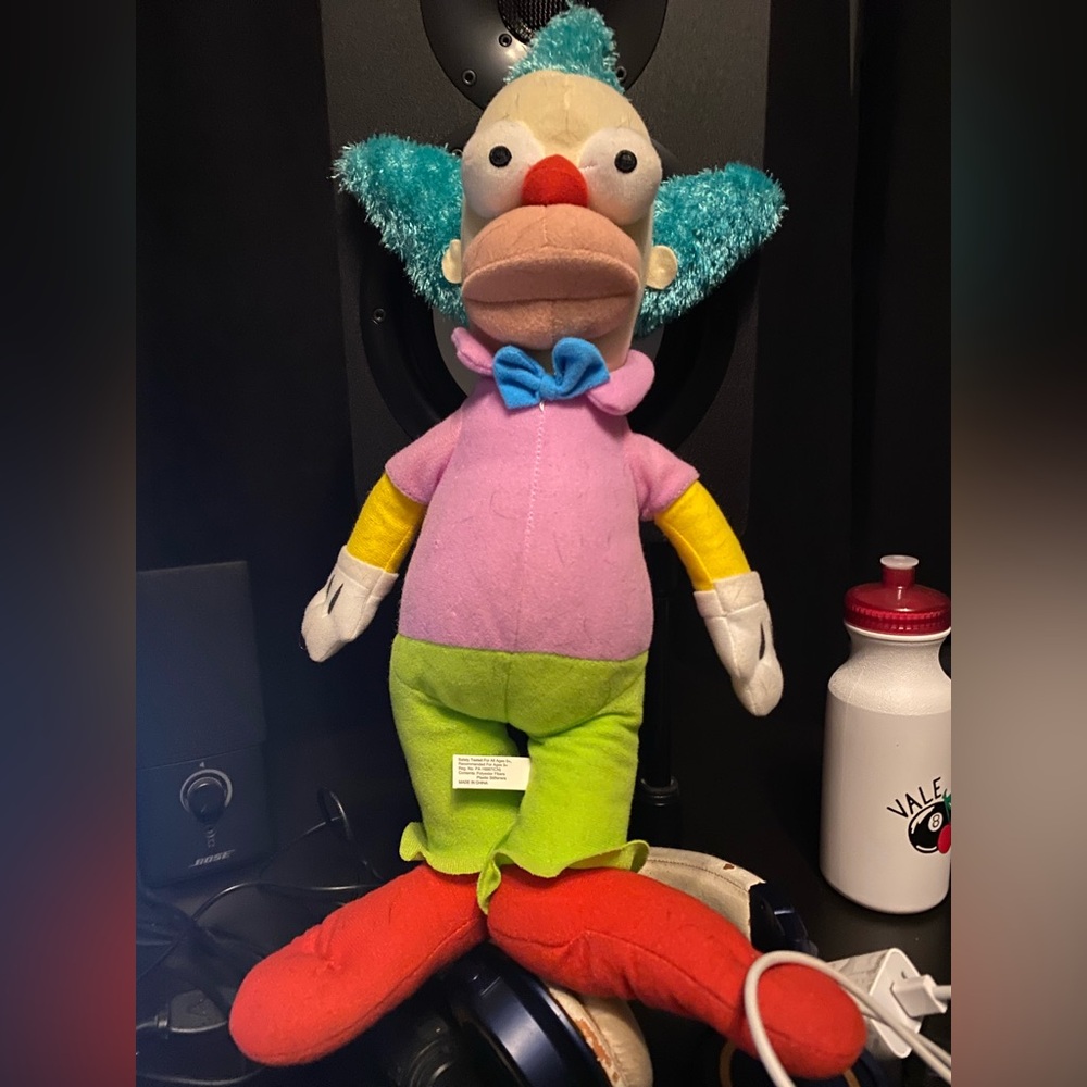 The Simpsons Krusty the Klown plushie